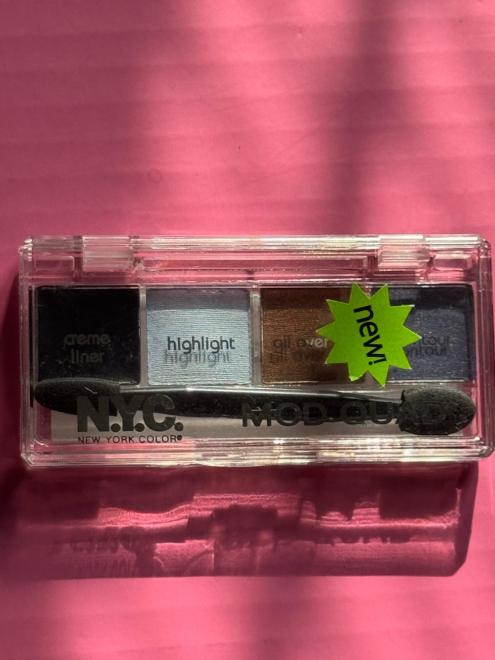 NYC New York Color Mod Quad Liner Eyeshadow 856B Bell Bottom Blues NEW SEALED